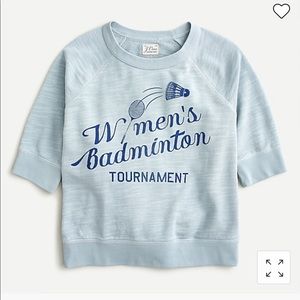 J-crew Short-sleeve vintage cotton terry "Badminton" SweatShirt